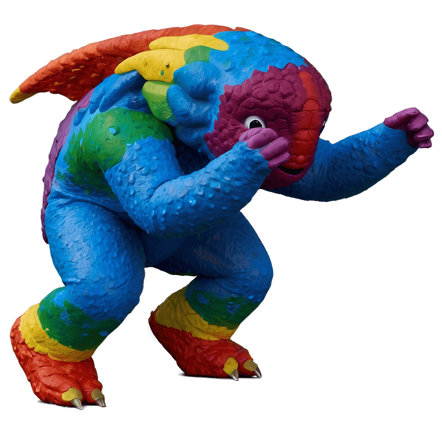 Autism Creature in Action Poses PNG ppt