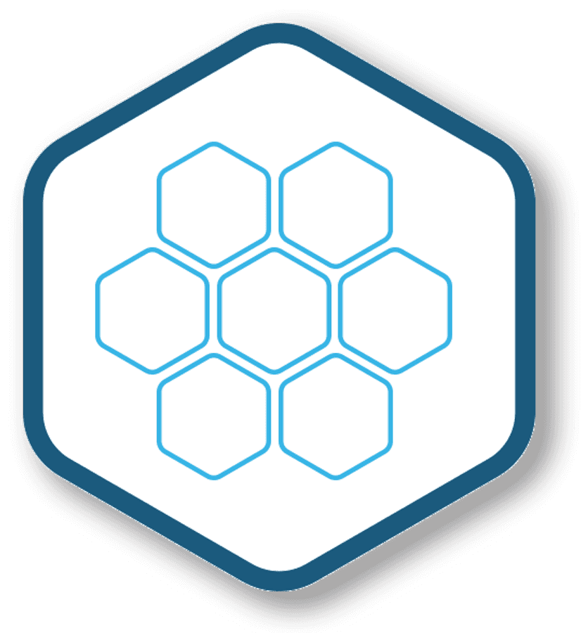 Stylized Honeycomb Graphic