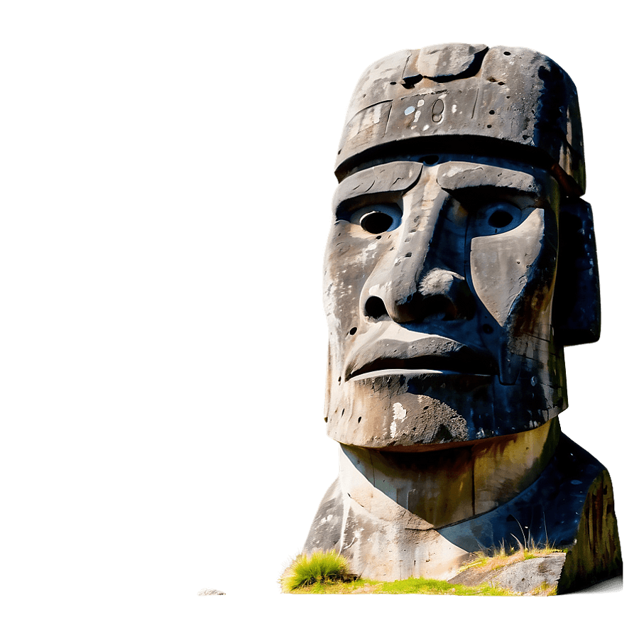 Moai Outline PNG pvc