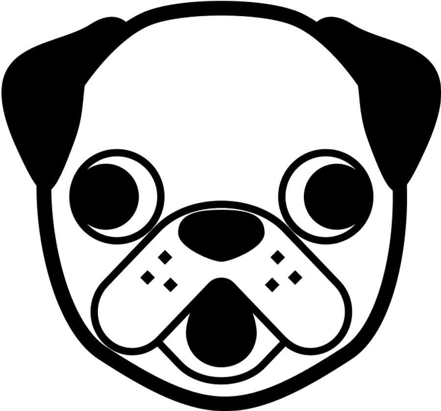 Pug Face Graphic Icon