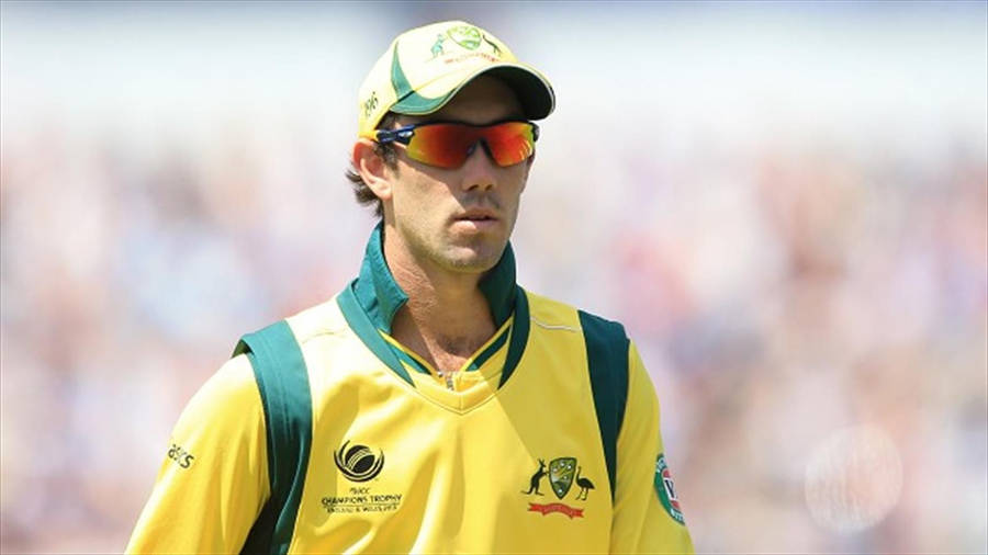 Download Glenn Maxwell Yellow-green Uniform Wallpaper | Wallpapers.com