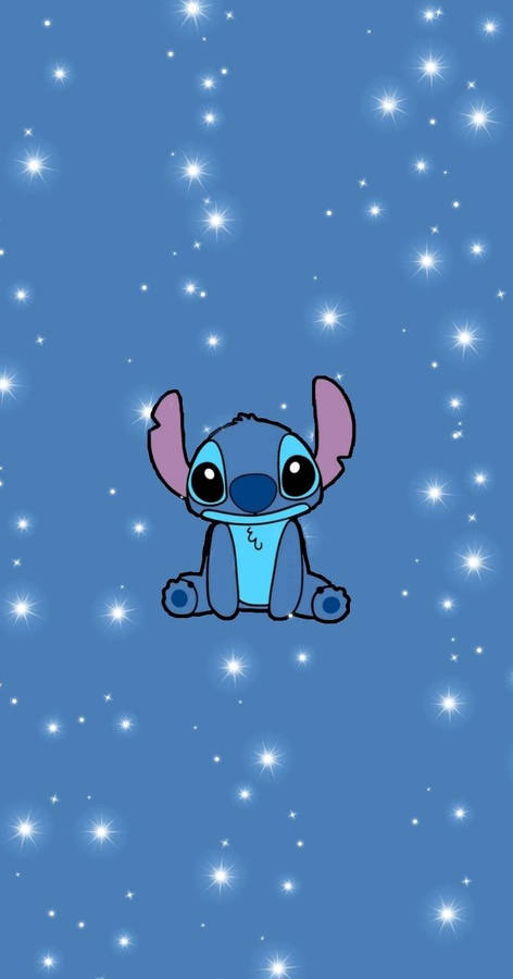 Download Glowing Cute Stitch Wallpaper | Wallpapers.com