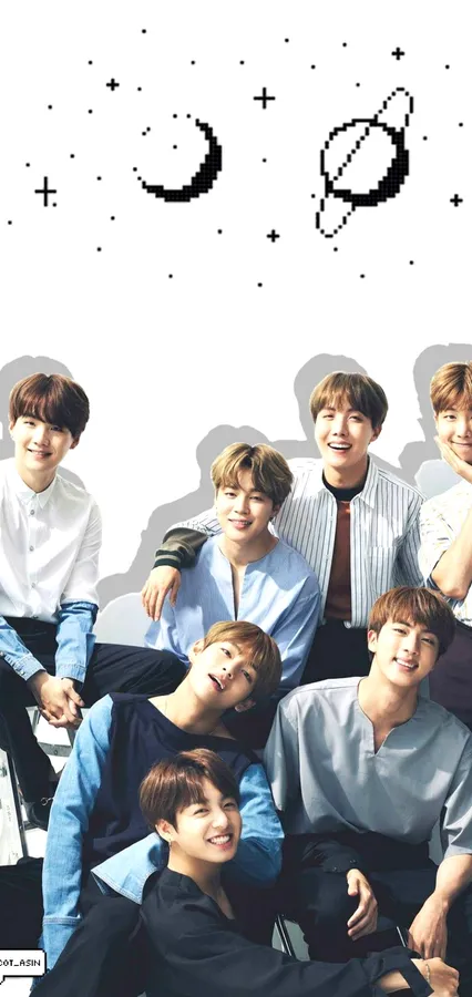 Pixel Space BTS Lockscreen