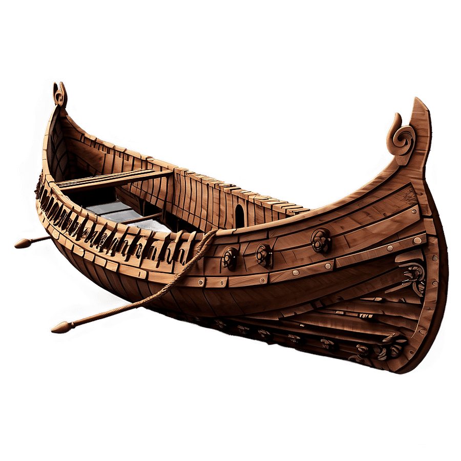 Viking Longship Coastal Raid PNG 06252024