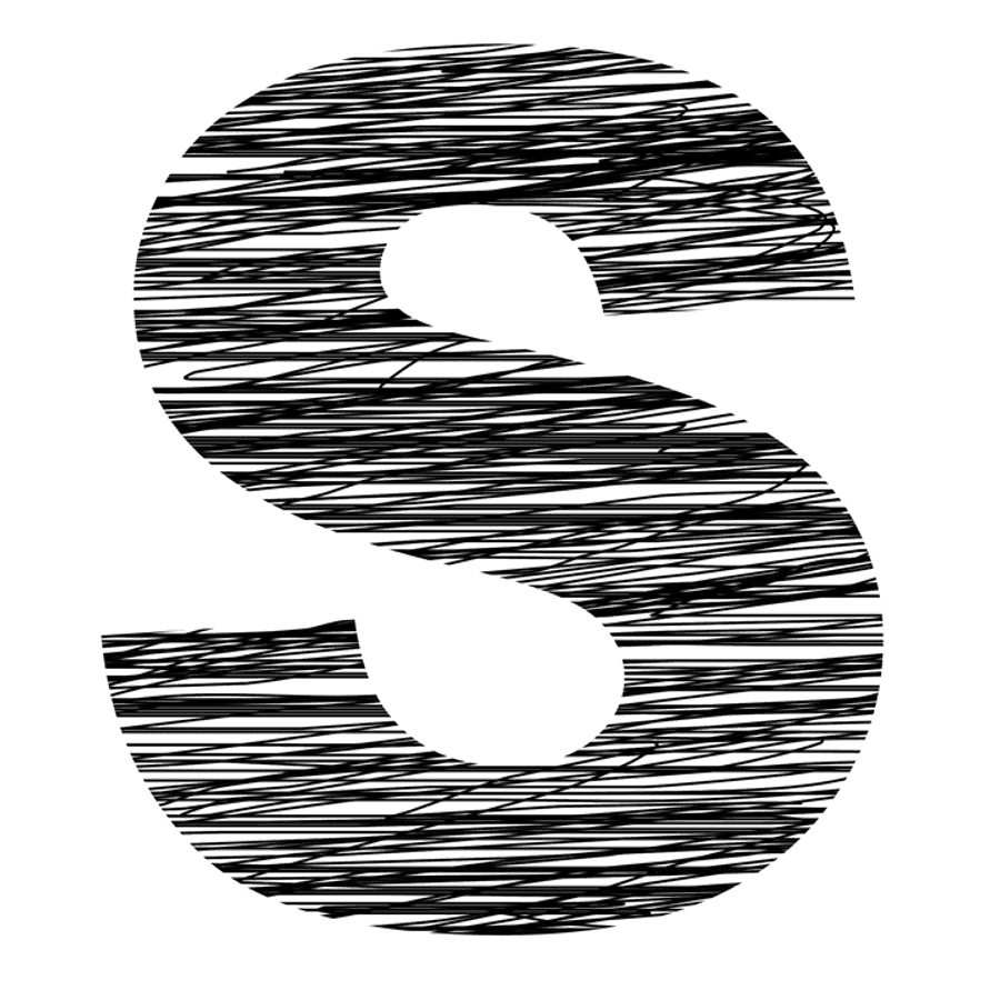 Scribbled Letter S Design