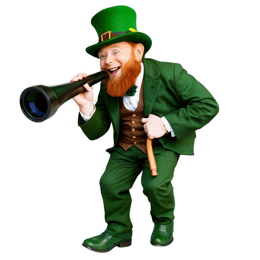 Leprechaun with Telescope PNG 05232024