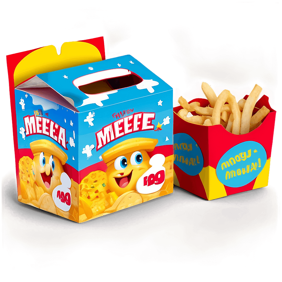 Happy Meal Box Mockup PNG xdy65