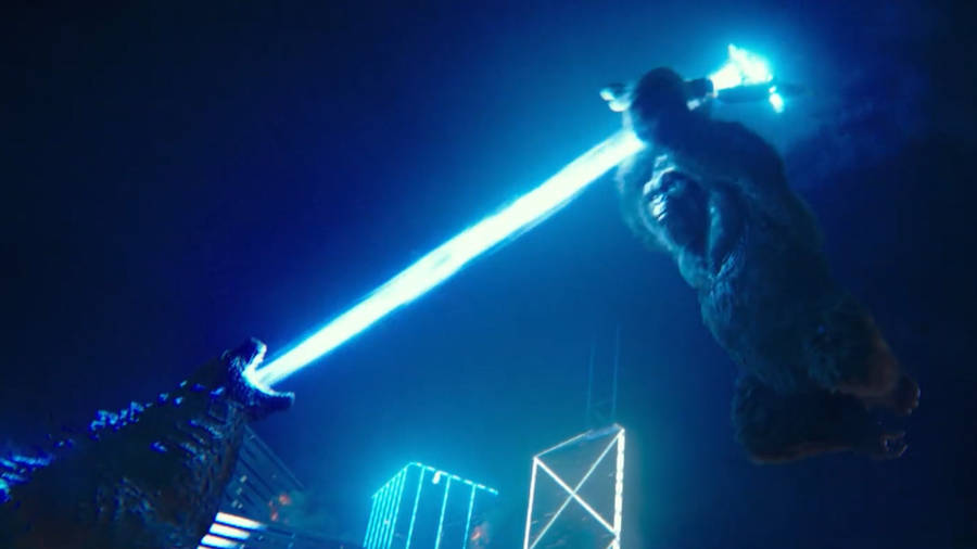 Download Godzilla's Heat Beam Vs King Kong's Battle Axe Wallpaper