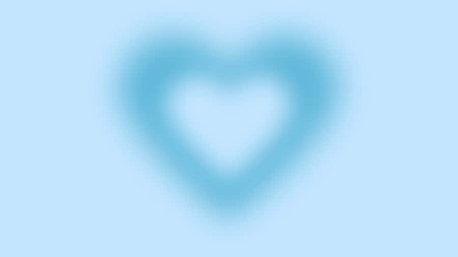 Ethereale blaue Herz-Aura