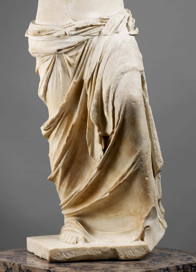 Antik Statue Draperi Kunstnerisk