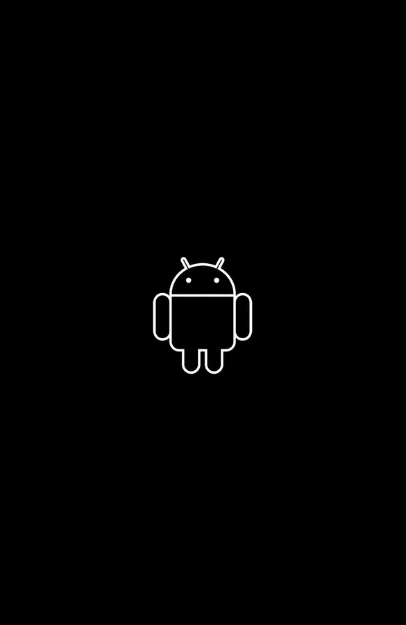 Black Android Logo