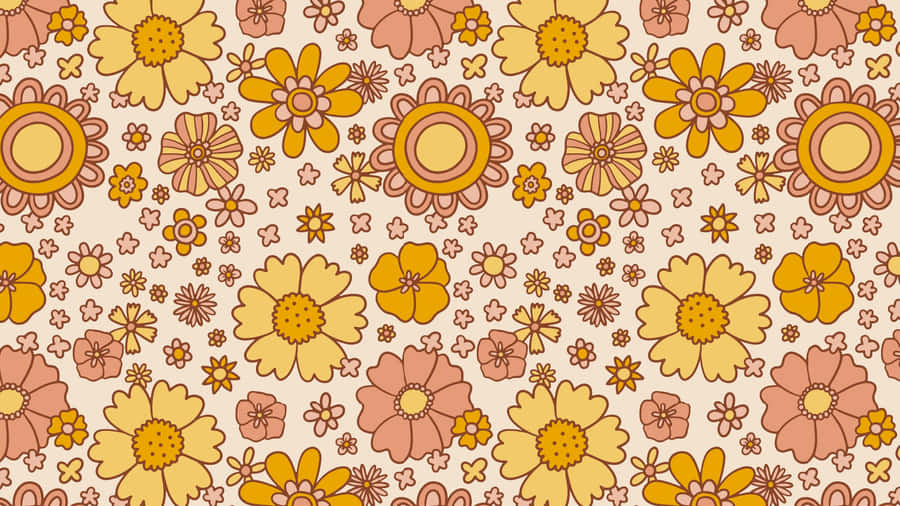Padrão Floral Retro