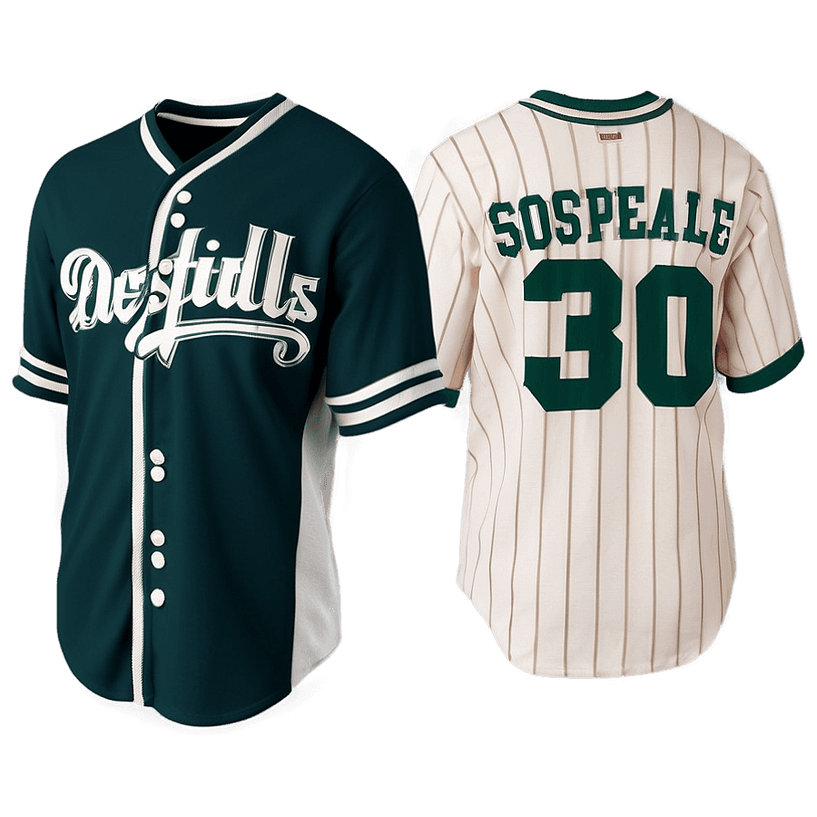Vintage Style Baseball Jersey PNG 06282024