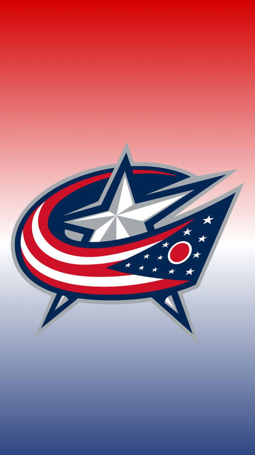 Download Gradient Columbus Blue Jacket Logo Wallpaper | Wallpapers.com