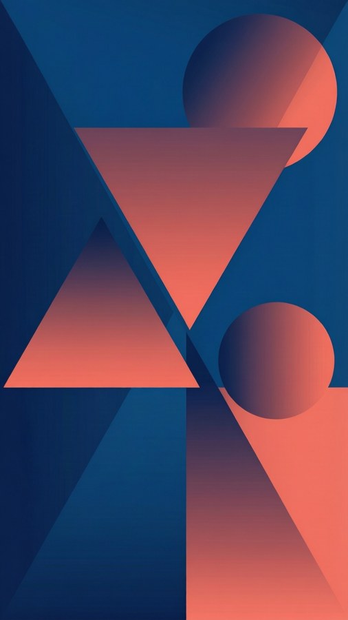 Geometric Gradient Wallpaper