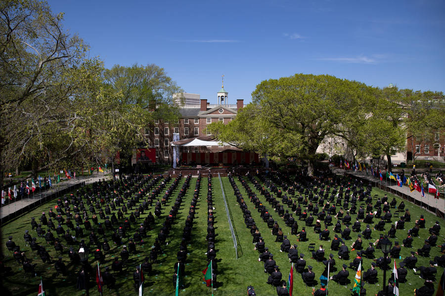 Download Graduation Ceremony At Brown University Wallpaper