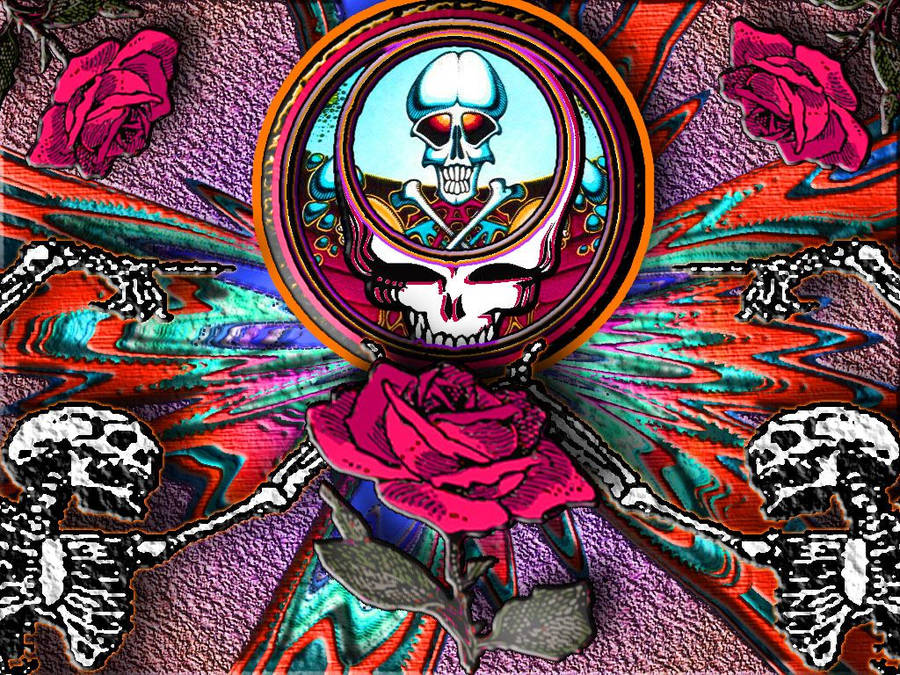 Download Grateful Dead Skeletons Wallpaper Wallpapers Com