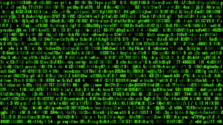 Green Binary Code 4K