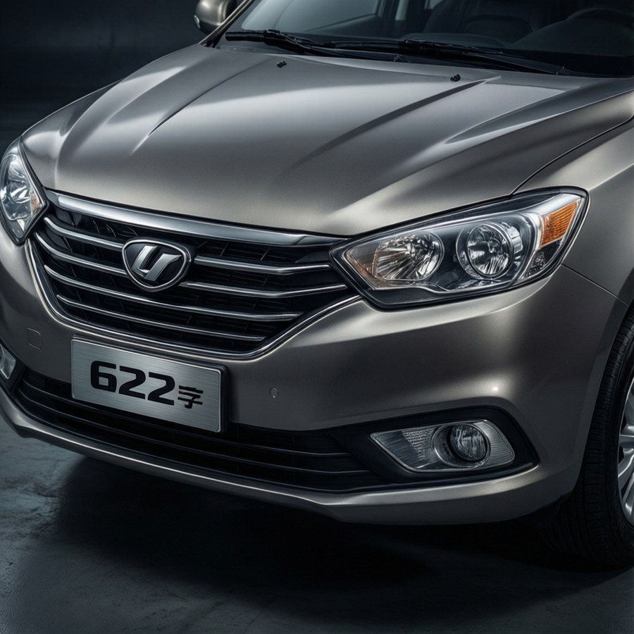 Extreme close-up of Lifan 620 front design.