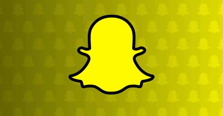 Snapchat Logo Gul Spøgelse Mønster