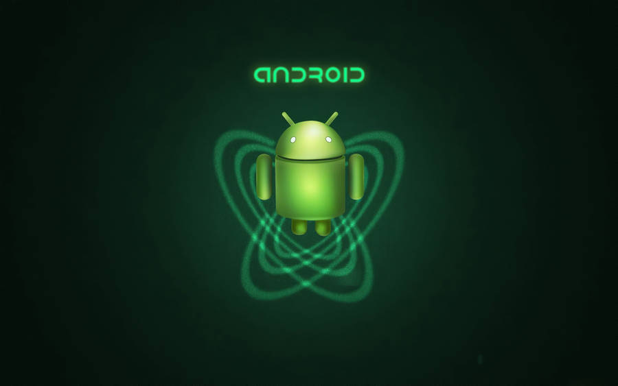 GrüneAndroid-Spirale für den Desktop.