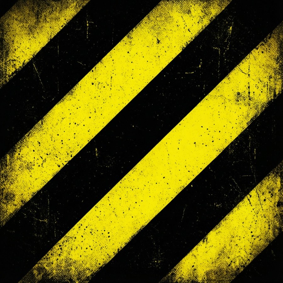 Grunge Warning Pattern Wallpaper