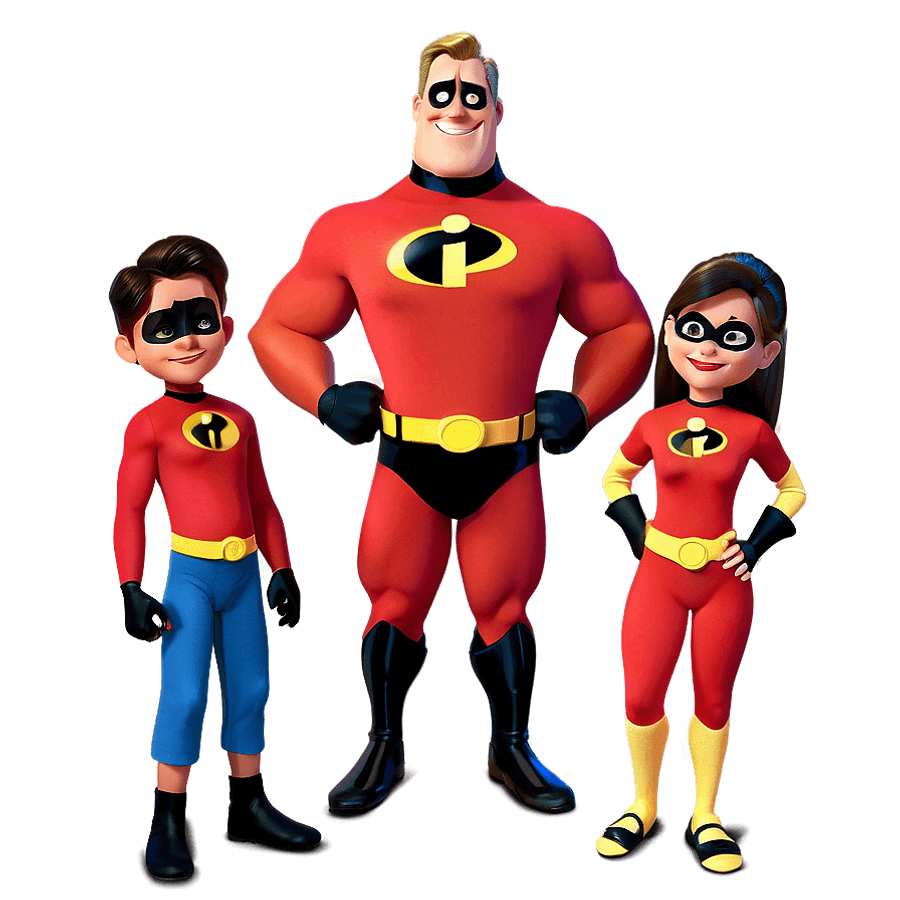 Mr Incredible and Family PNG 06232024