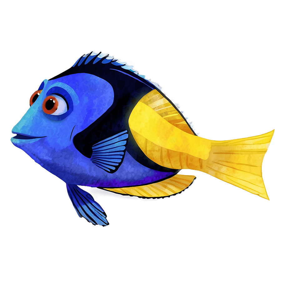 Dory Watercolor PNG kuh