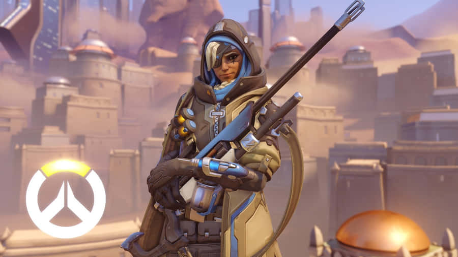 OverwatchAna 1920 x 1080 baggrundsbillede.