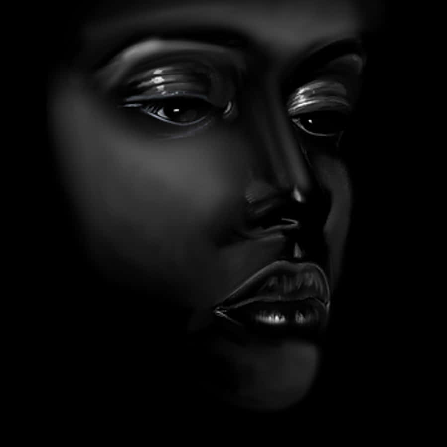 Monochromatic Mystery Portrait