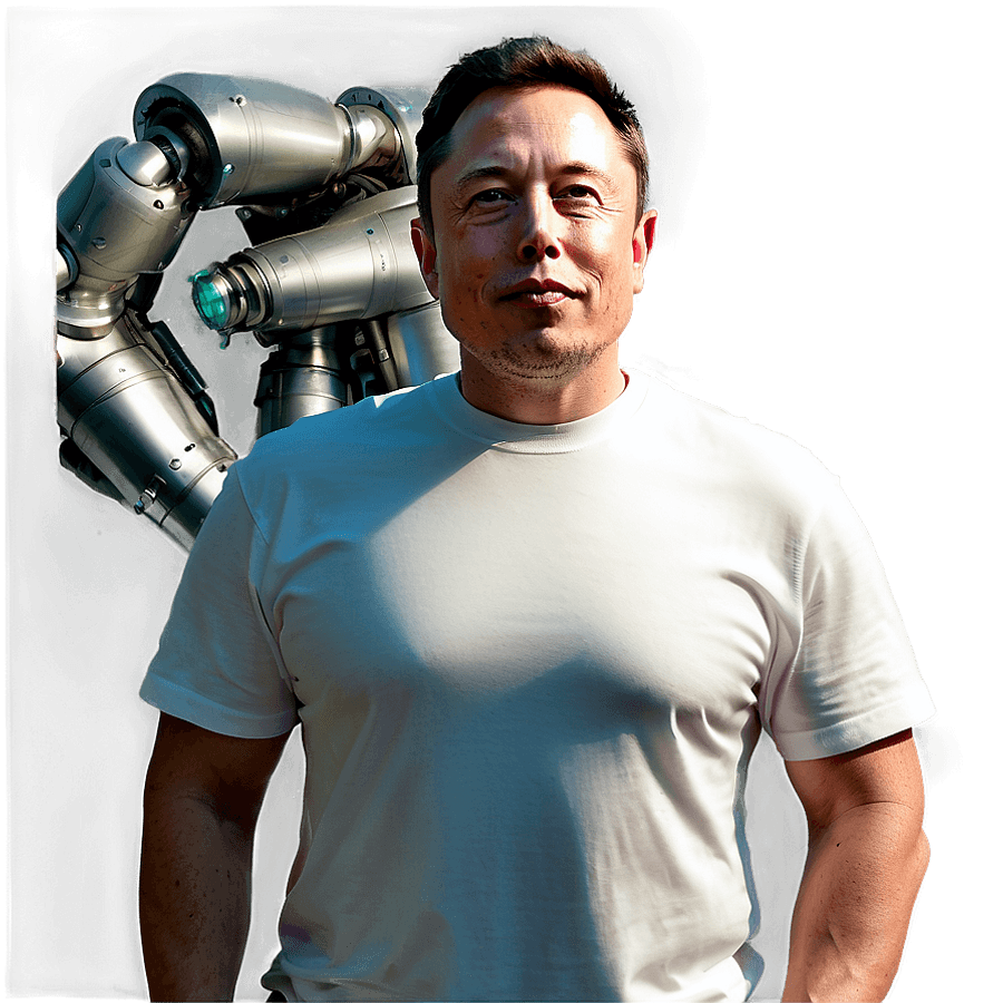 Elon Musk Portrait PNG 90