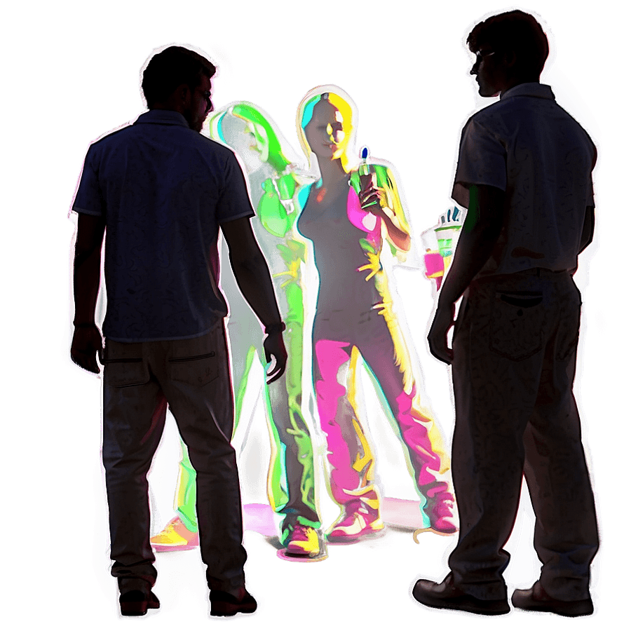 Party People Silhouette PNG kia37