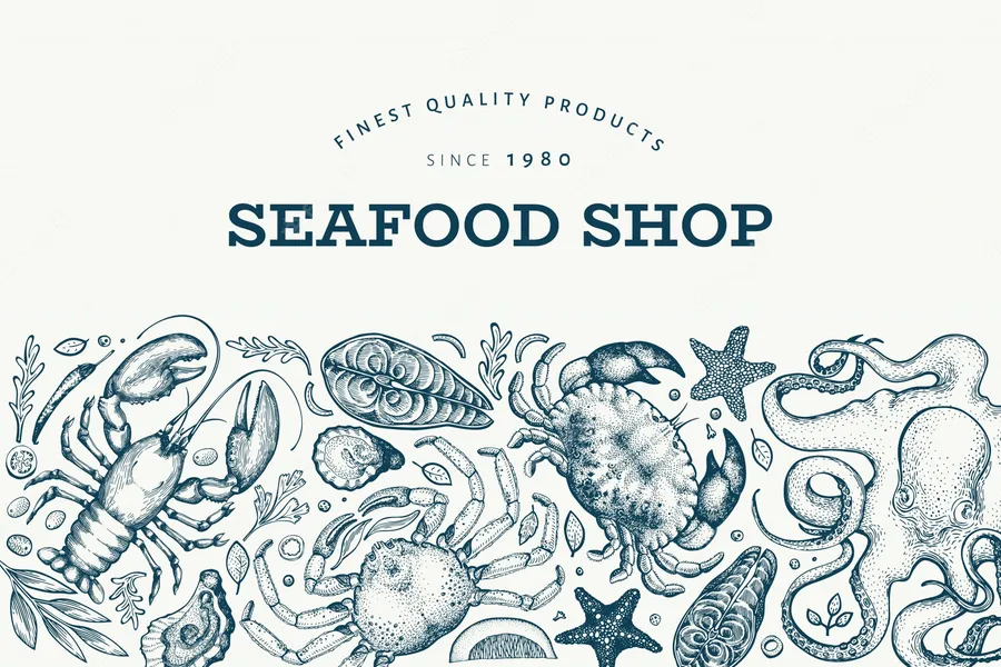 Seafood background