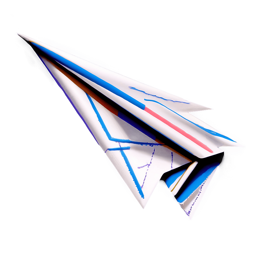 Paper Airplane Sketch PNG orf60