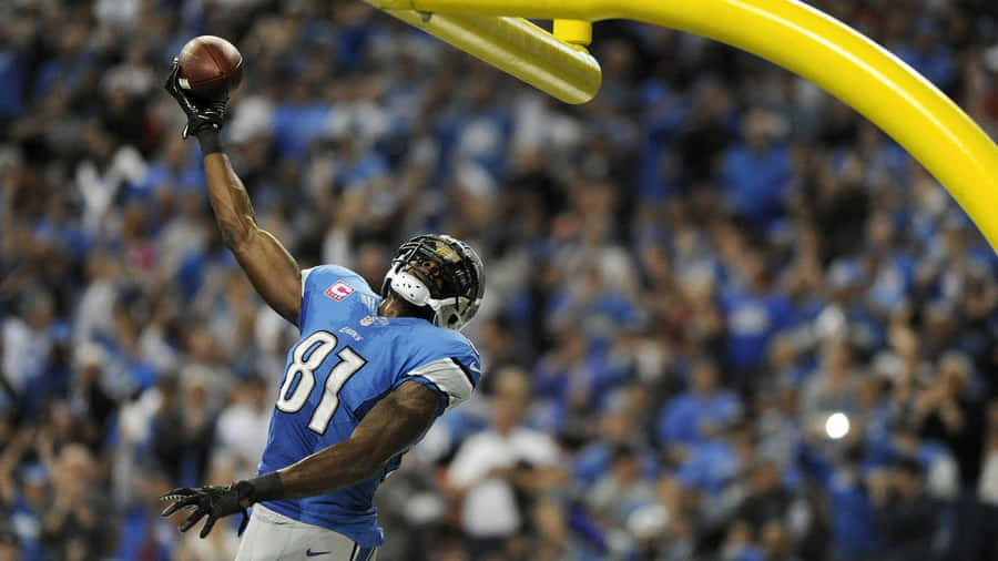 Calvin Johnson fängt Football