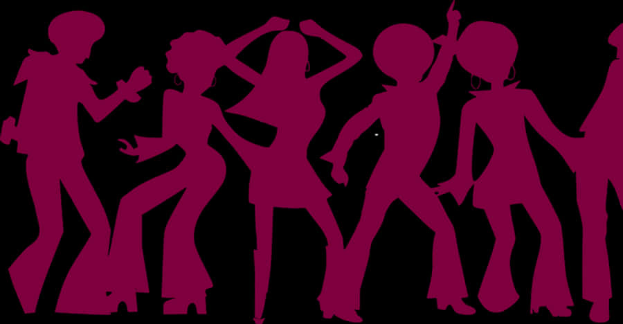 Silhouetted Dancers Graphic