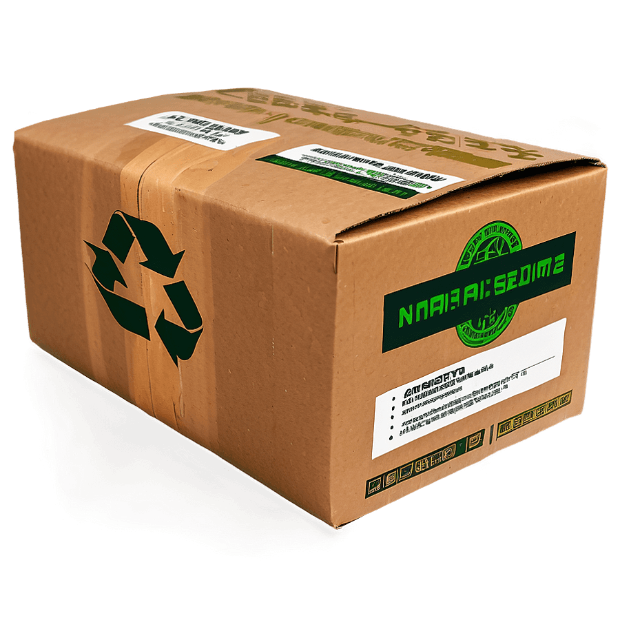 Eco-Friendly Cardboard Box PNG vhc48