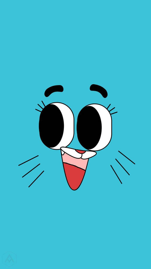 Download Gumball Cartoon Face Wallpaper | Wallpapers.com