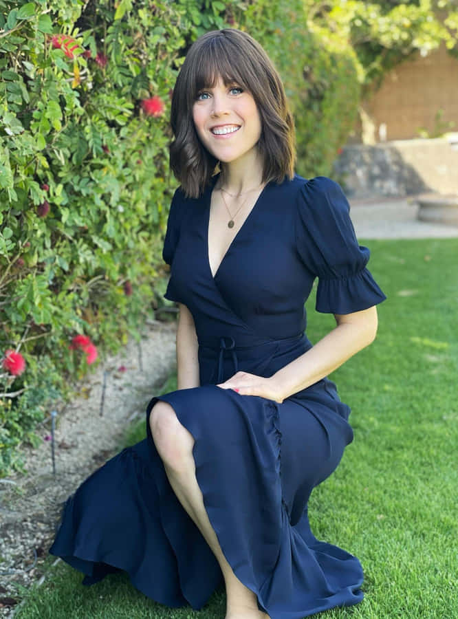 Erin Krakow elegantes Outdoor-Porträt