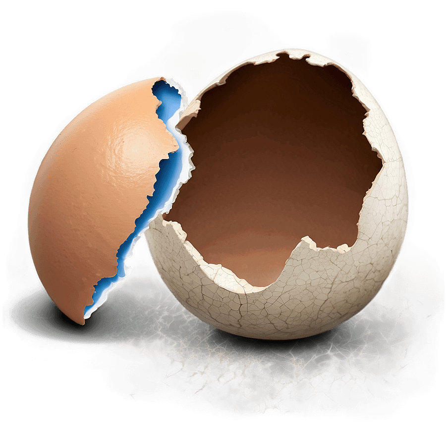 Cracked Eggshell Illustration PNG sxy67