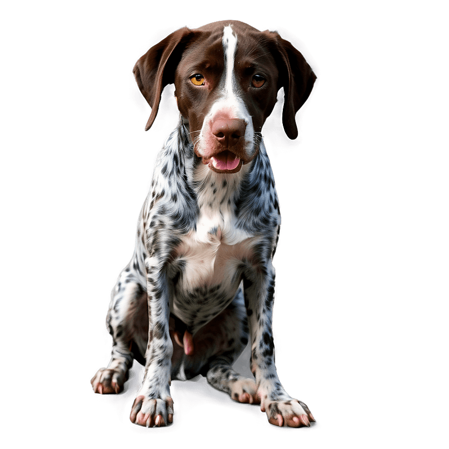 Energetic German Shorthaired Pointer PNG 06292024