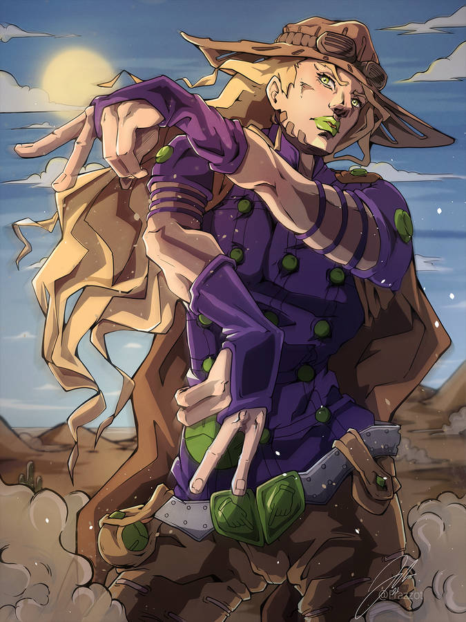 Download Gyro Zeppeli Anime Character Wallpaper