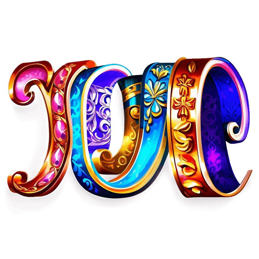 Illuminated Letters PNG nae73