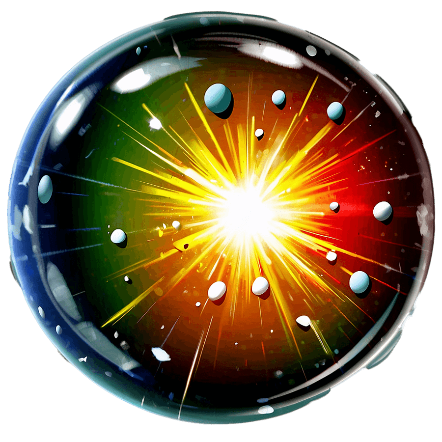 Cartoon Explosion Bubble PNG ruw