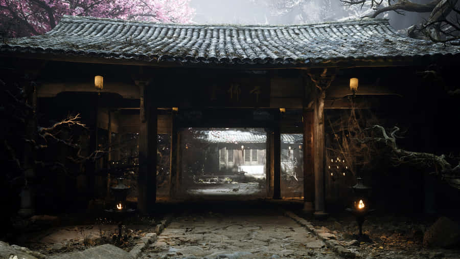 Scena del Villaggio Antico di Black Myth Wukong