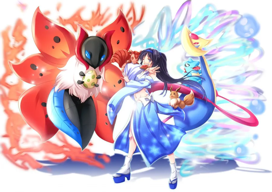 Vulpix Fighting Pose With Trainer