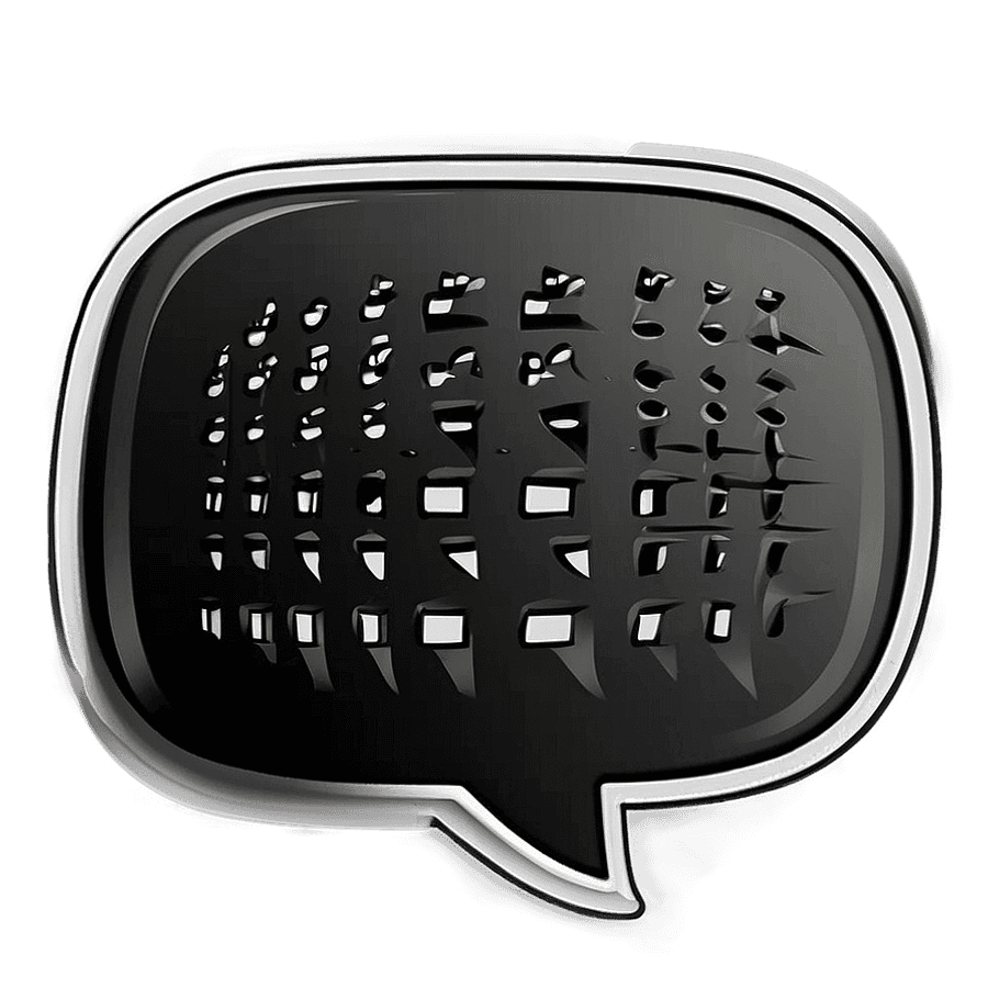 Speech Bubble Outline PNG bvh