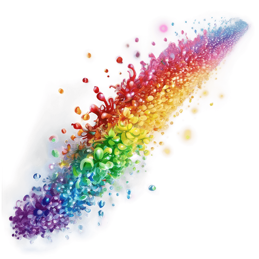Rainbow Particles PNG 80