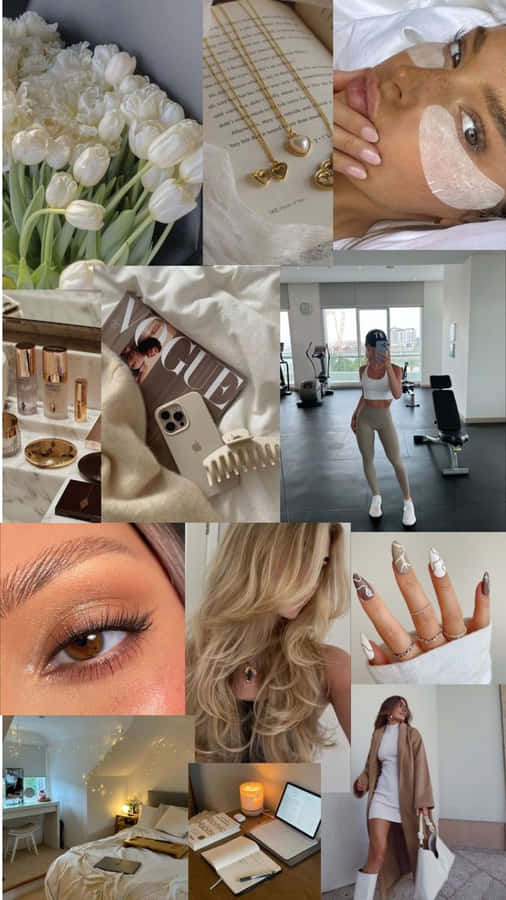 Gym Girl Lifestyle Ästhetik Collage