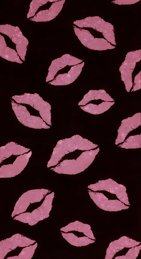 Pink Lip Print Pattern